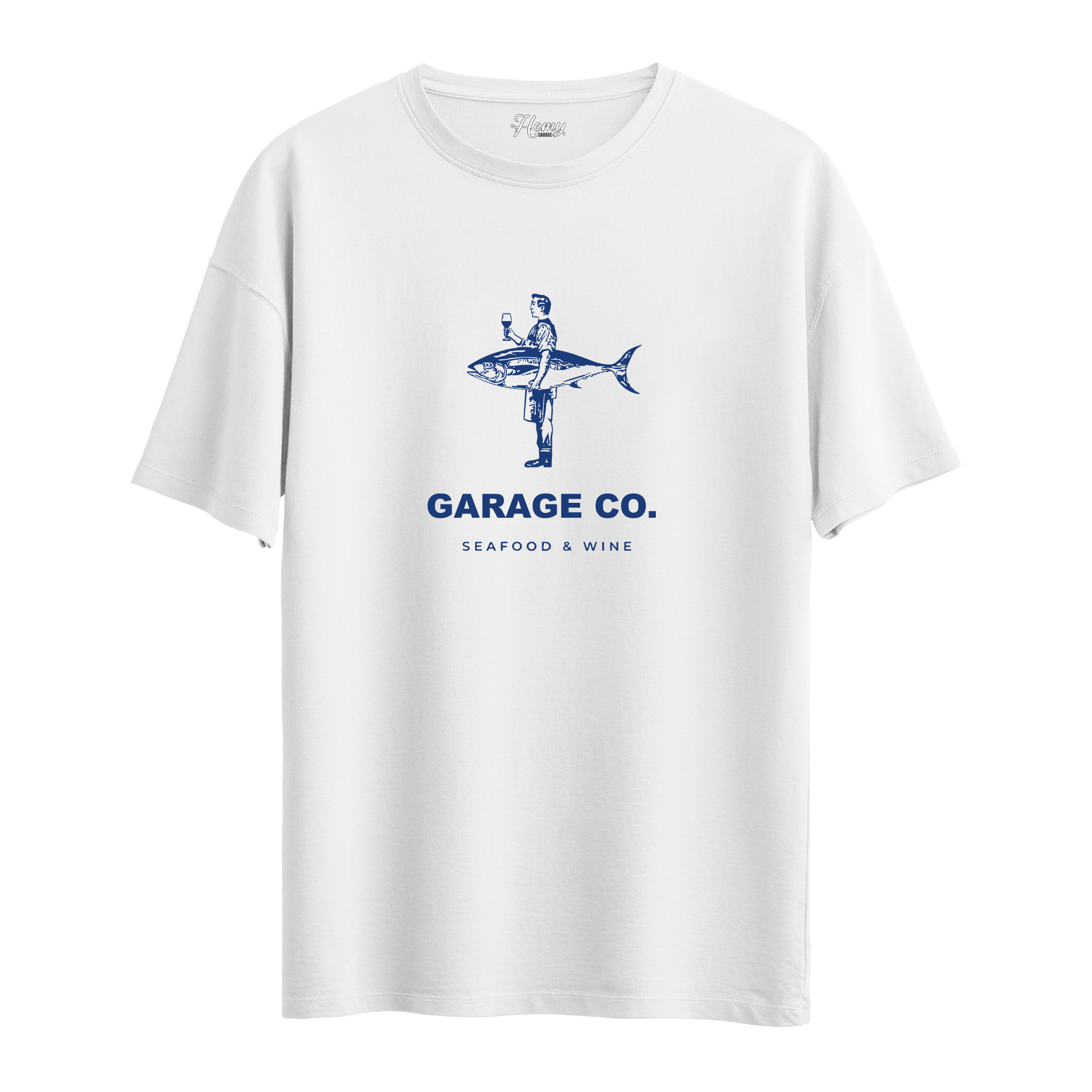 Seafood & Wine - Oversize T-Shirt