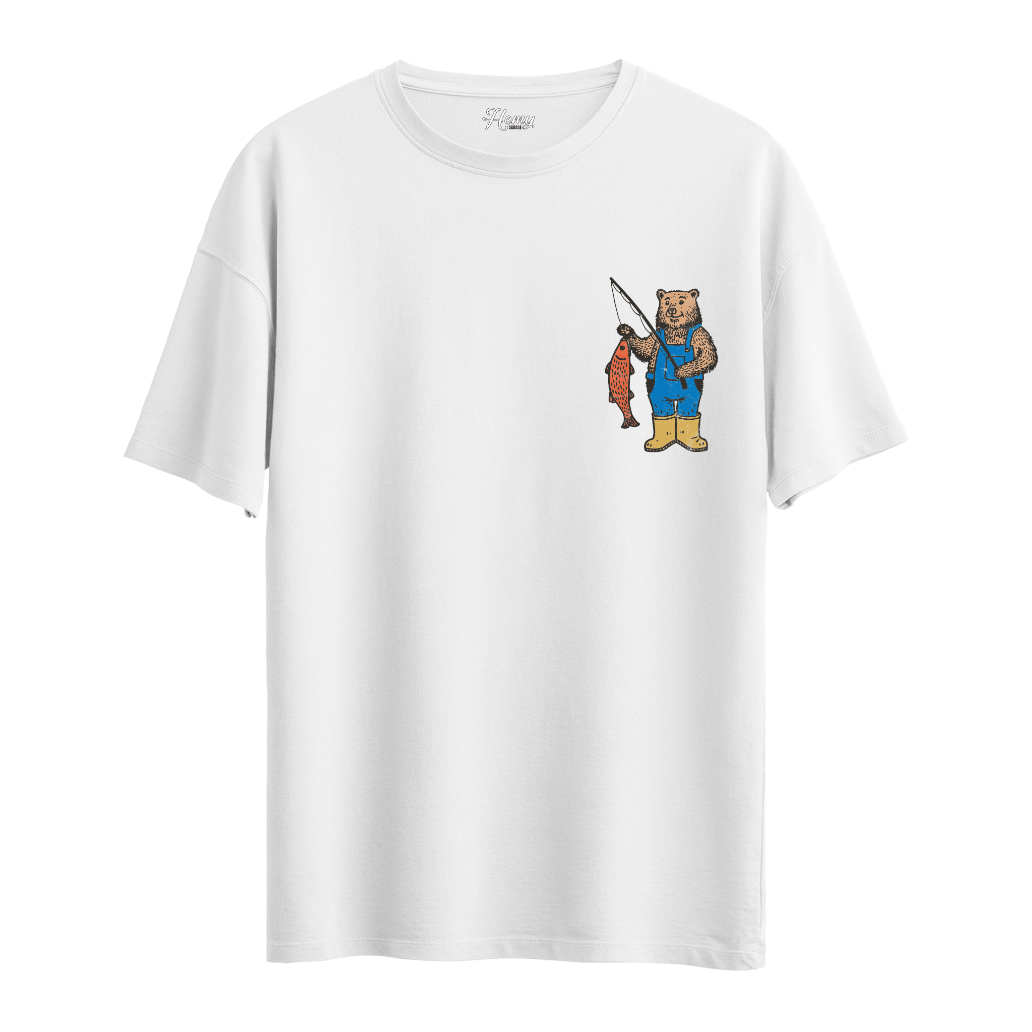 Fishing Bear - Oversize T-Shirt