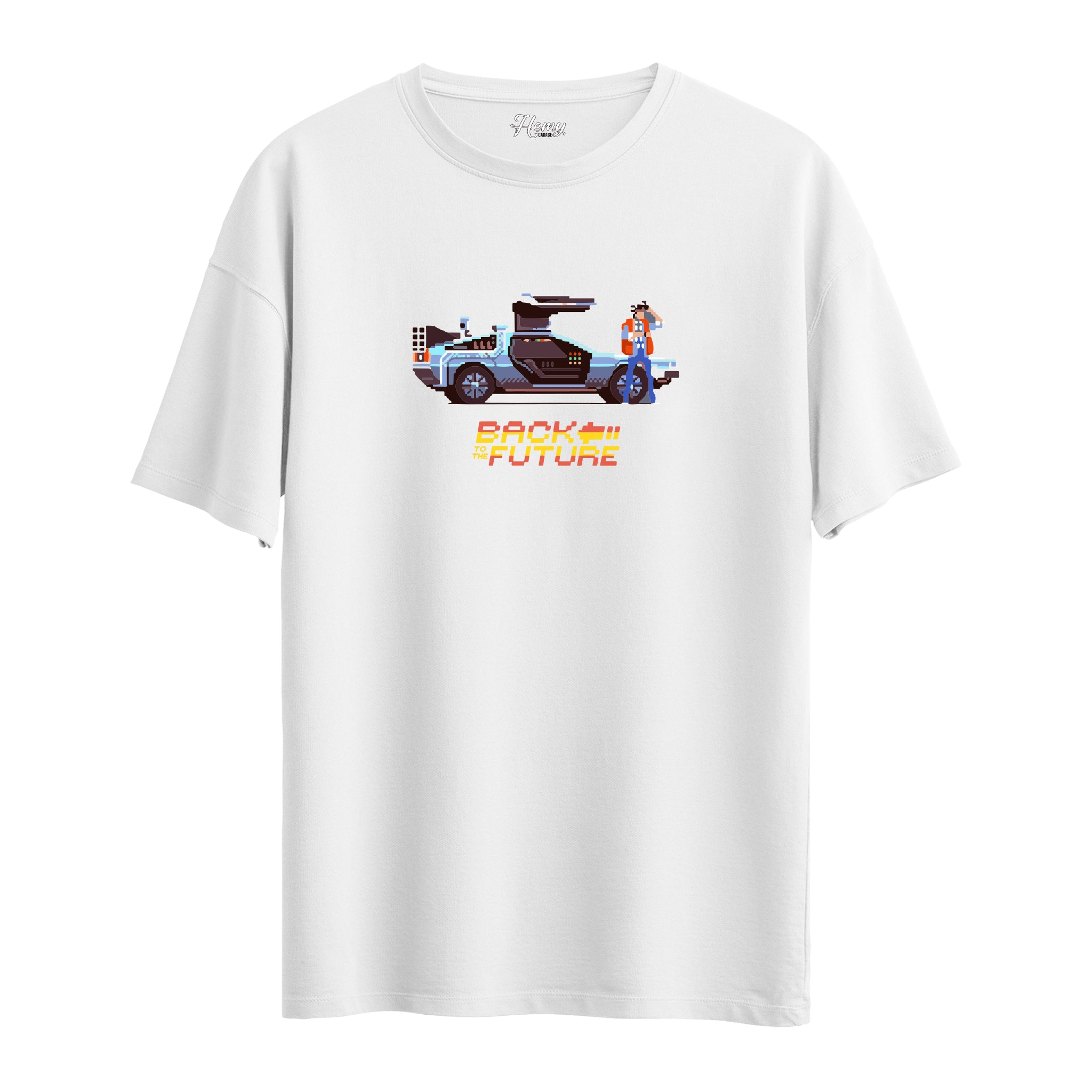Back to The Future Pixel - Oversize T-Shirt