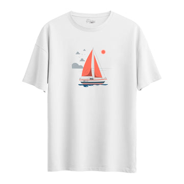 Sail Boat - Oversize T-Shirt