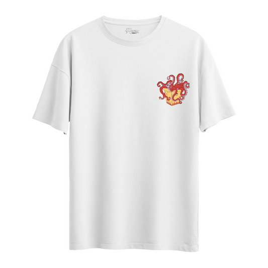 Octopus Red - Oversize T-Shirt