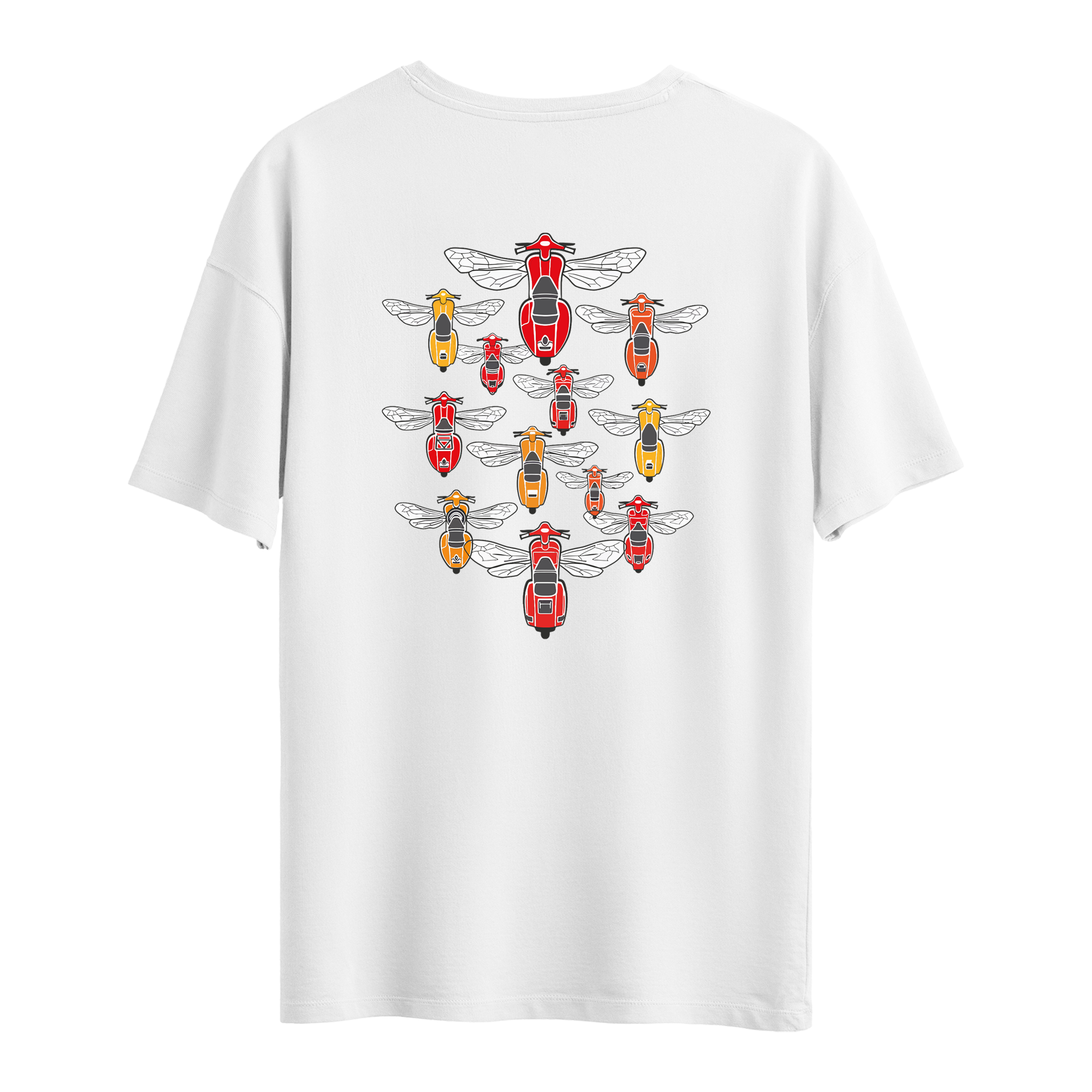 Flying Vespa's - Oversize T-Shirt