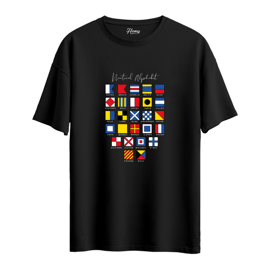 Nautical Alphabet - Oversize T-Shirt