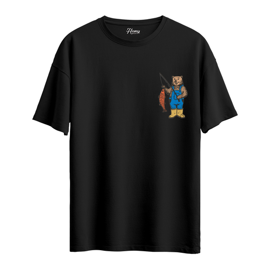 Fishing Bear - Oversize T-Shirt