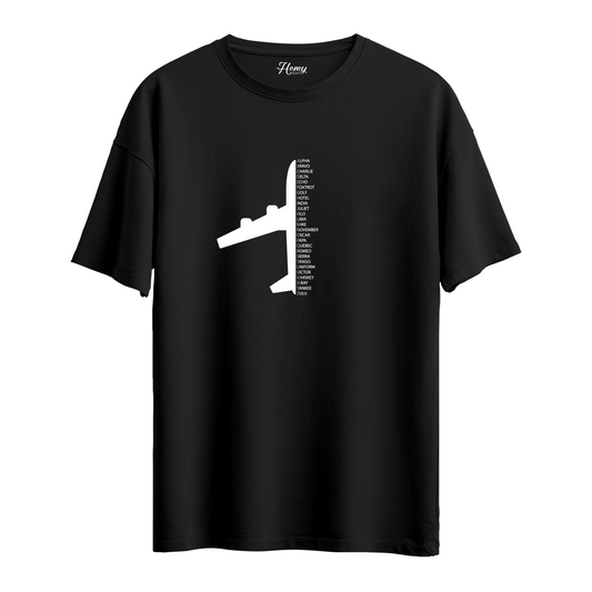 Aviation Alphabet - Oversize T-Shirt
