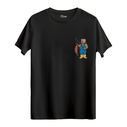Fishing Bear - Regular T-Shirt