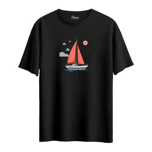 Sail Boat - Oversize T-Shirt