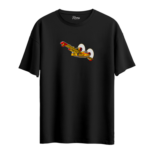 Fire Fighting Plane - Oversize T-Shirt
