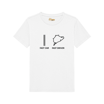 Fast Car vs Fast Driver - Çocuk T-Shirt