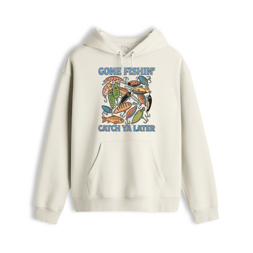 Gone Fishing' - Premium Hoodie