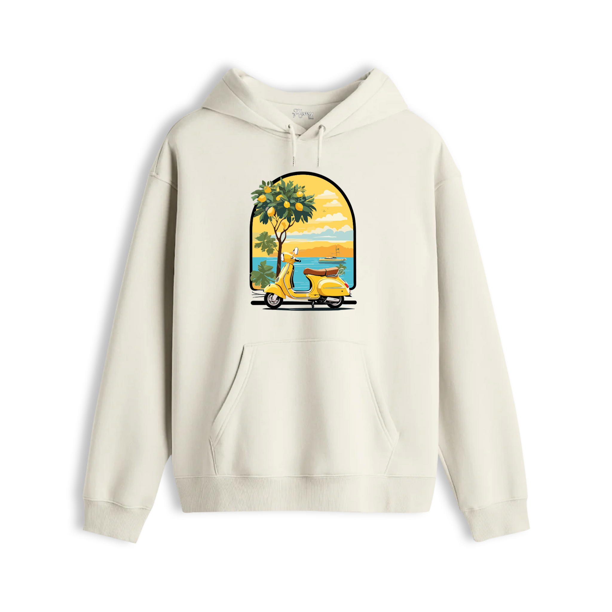 LEMON VESPA - Premium Hoodie