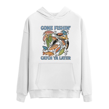 Gone Fishing' - Hoodie