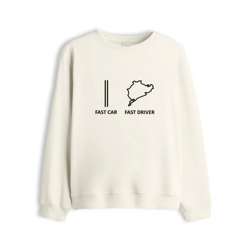 FAST CAR VS FAST DRİVER - Premium Sweatshirt