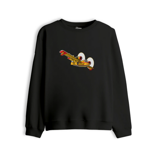 Fire Fighting Plane - Premium Sweatshirt