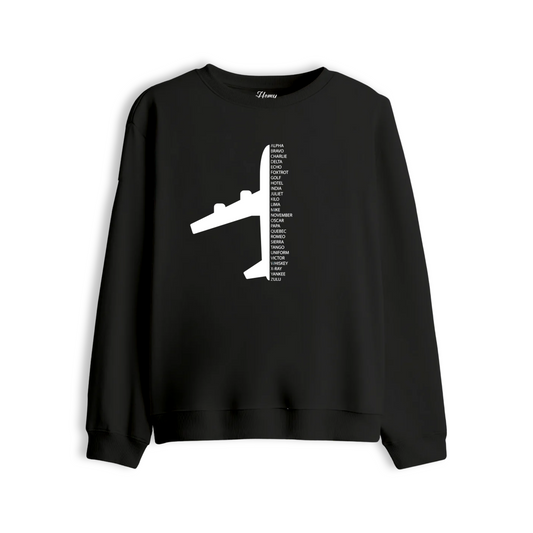 AVIATION ALPHABET - Premium Sweatshirt