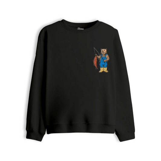 Fishing Bear - Premium Sweatshirt