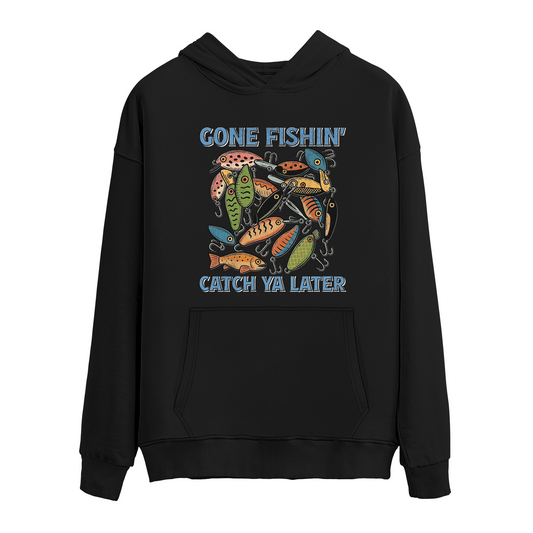 Gone Fishing' - Hoodie